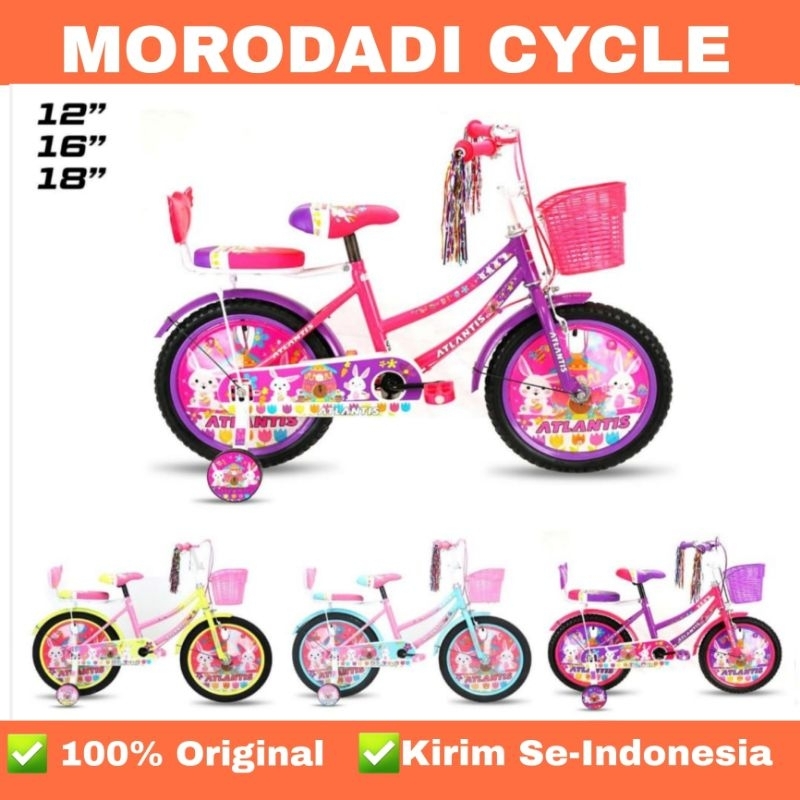 Sepeda Anak Perempuan Mini 12" 16" 18" Atlantis