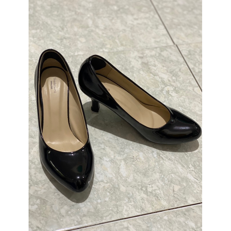 PRELOVED SEPATU HEELS KERJA WANITA WORKSWELL