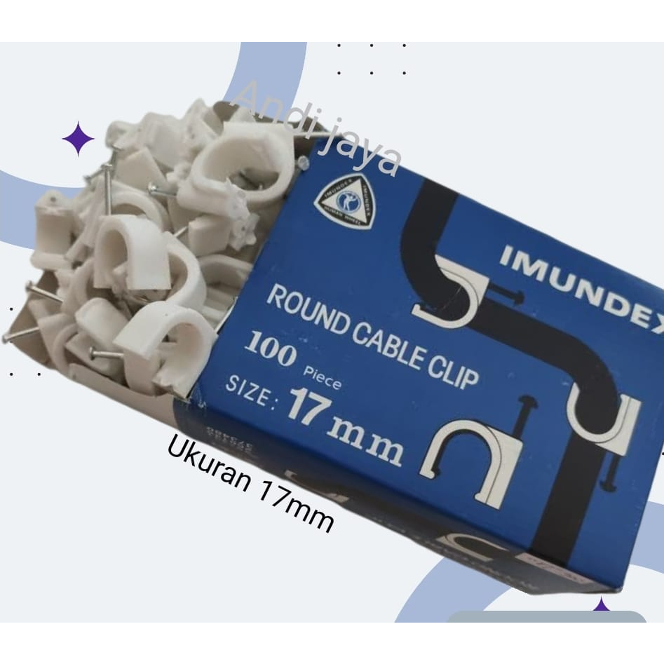 Klem Kabel pipa listrik imundex 17mm dan 22mm
