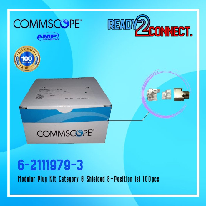COMMSCOPE AMP 6-2111979-3 Connector RJ45 cat 6 AMP Konektor RJ45 Cat-6