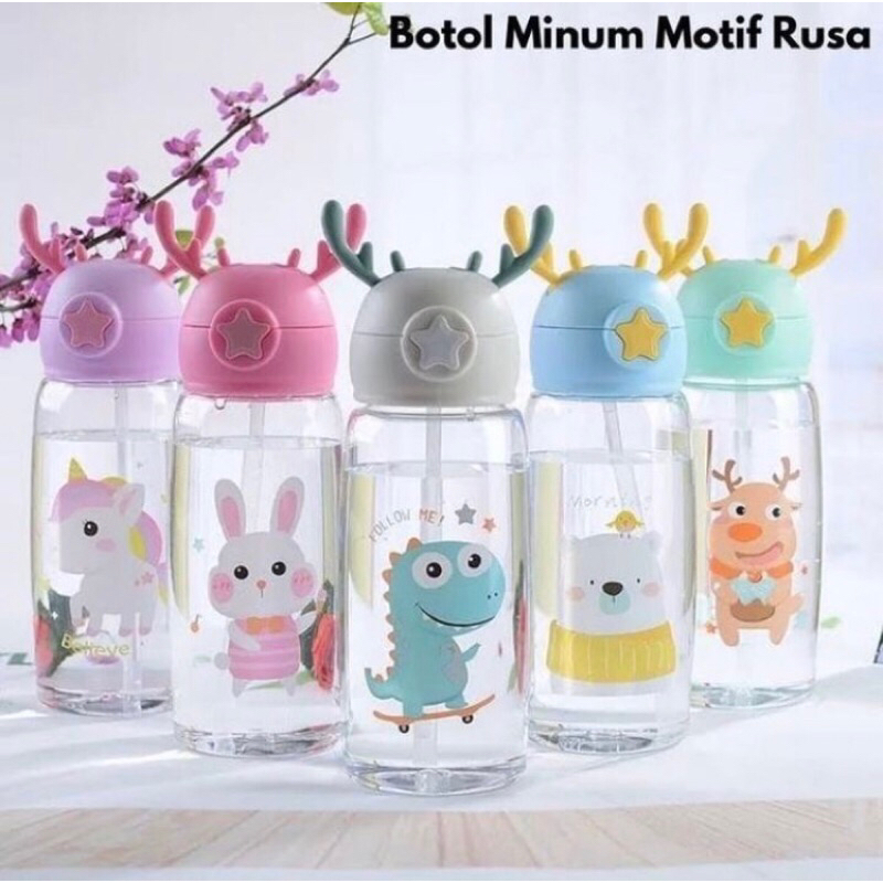 Botol Minum Anak Model Tanduk Rusa Lucu