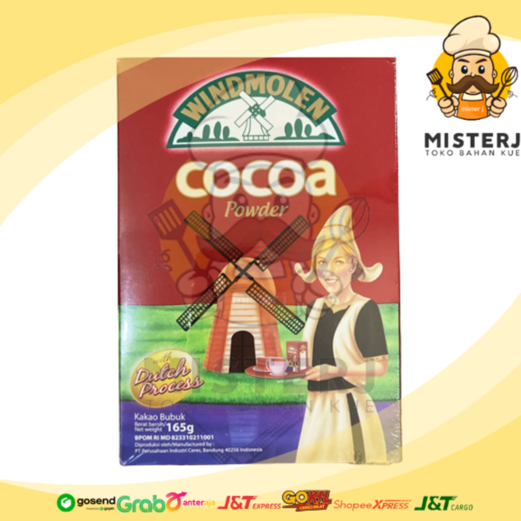 

Wind Molen Cocoa Powder | 165 Gram | Windmolen Bubuk Coklat | Wind Molen Cocoa Powderr