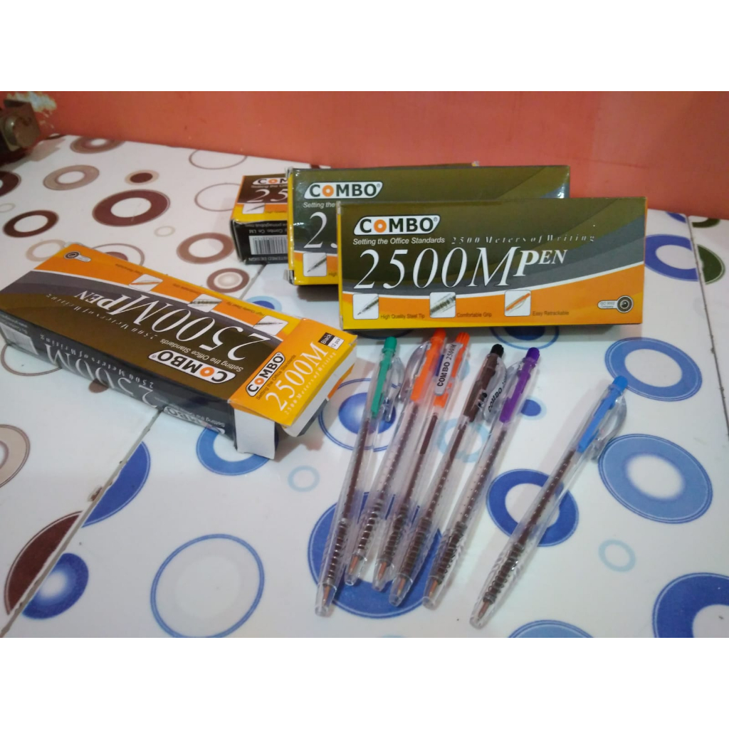 

Bolpoin Tanpa Tutup (1 pcs) / Pulpen cetekan / Pena / Pulpen Combo 2500M