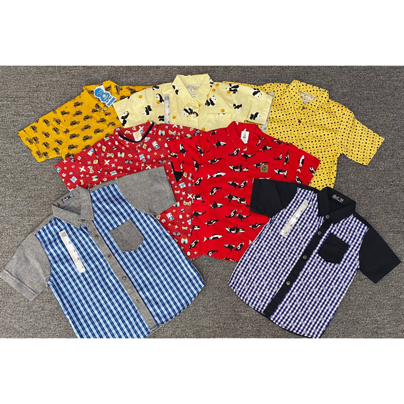 Baju anak laki laki / kemeja anak laki laki / kaos kerah anak laki laki / atasan anak laki laki / ba