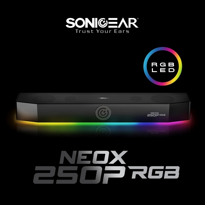 Speaker Bluetooth Neox 250P RGB Lightning Effect Sound Bar | 20W Max Power | Cinematic Audio Perform