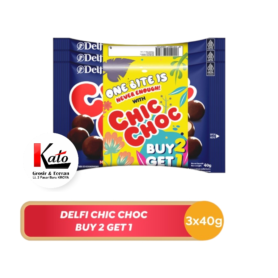 

Delfi Chic Choc Biscuit 40 gram (3 pcs)