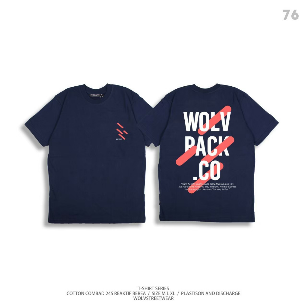 Kaos Wolv Kaos Unisex Kaos Distro Kaos Premium 76