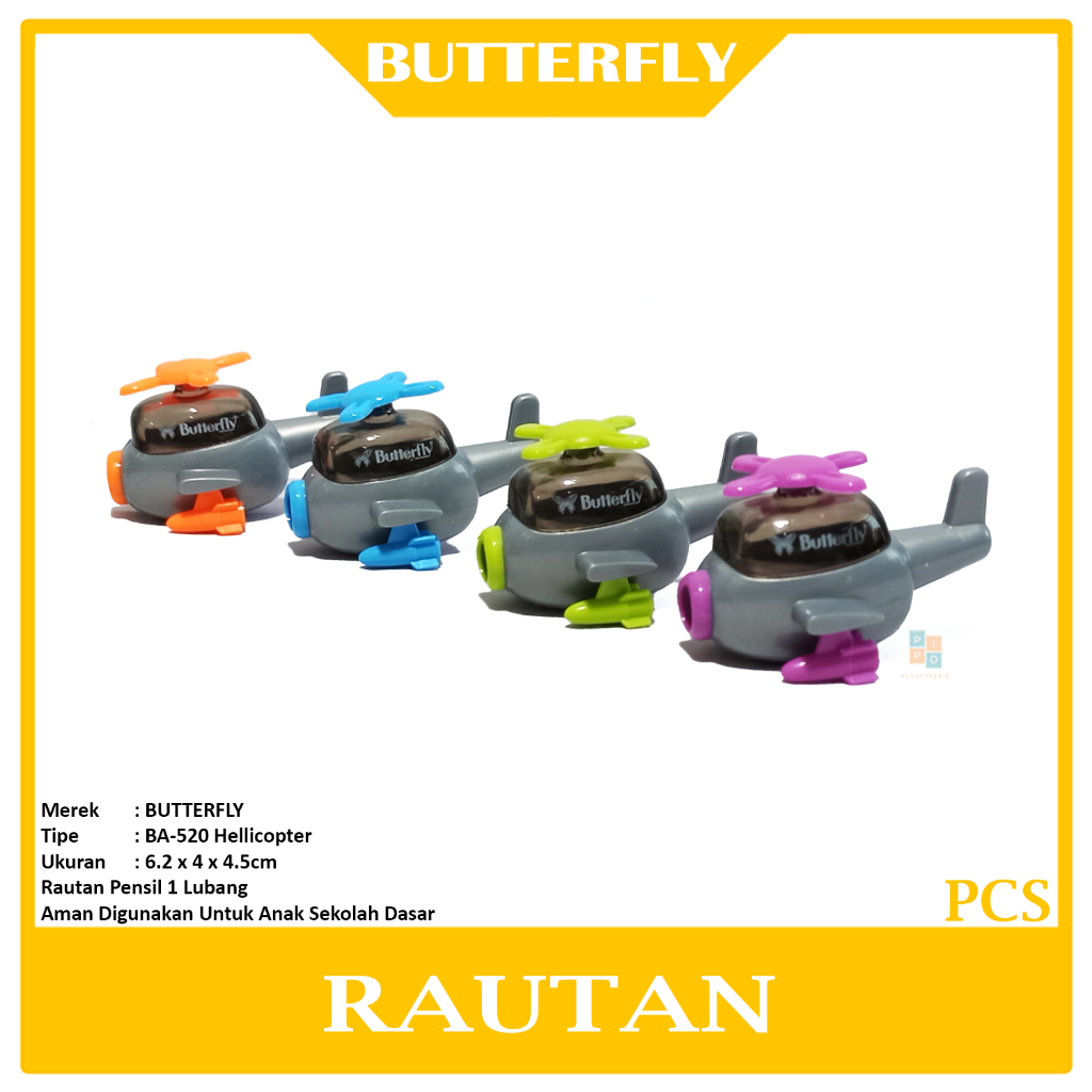 

BUTTERFLY - Serutan Pensil BA-520 Helicopter - Pcs