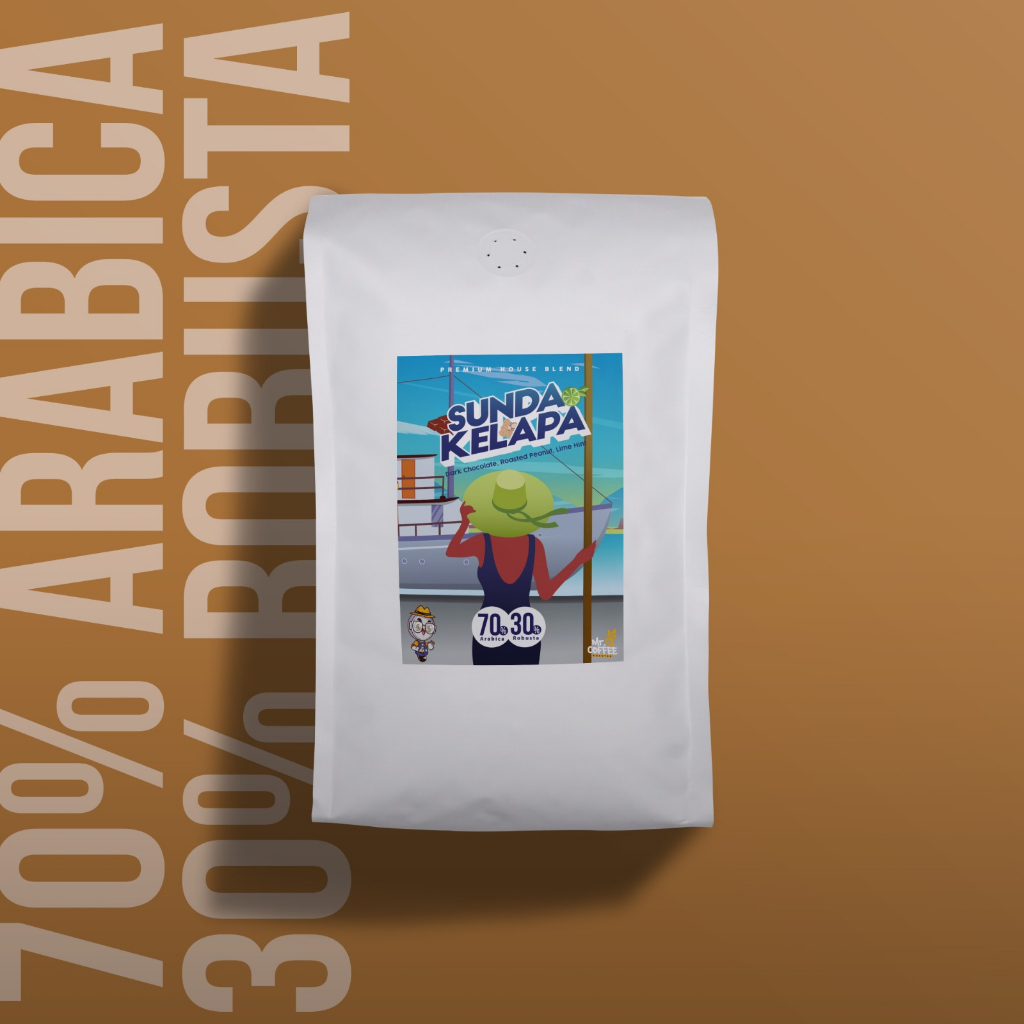 

Biji Kopi 1kg SUNDA KELAPA 70% Arabika 30% Robusta Espresso Blend