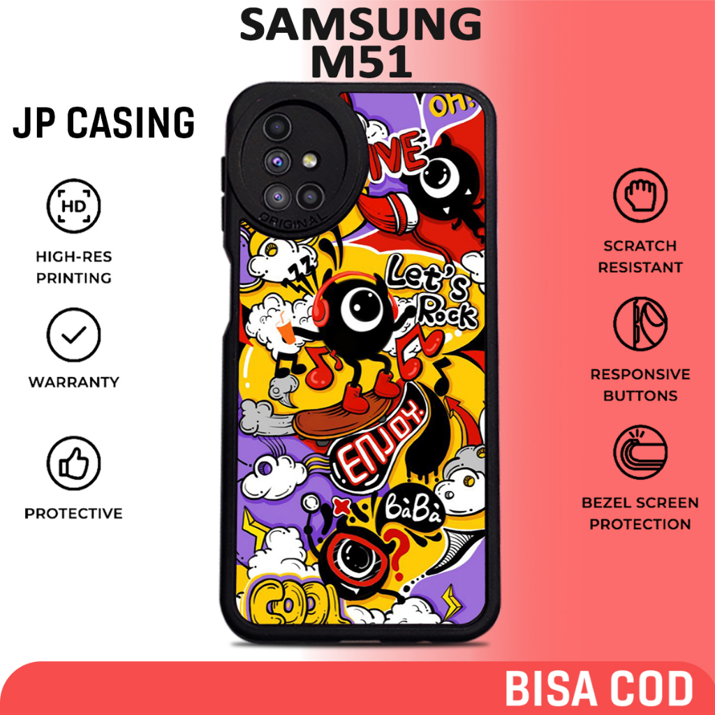 Case Samsung M51 [ DOODLE ART ] Casing Samsung M51 Hardcase Softcase Premium Glossy