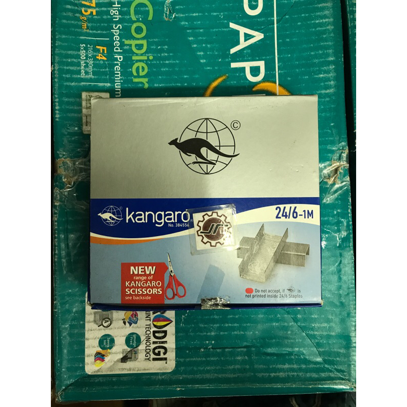 

isi staples Kangaro 24/6 no.3 per pak