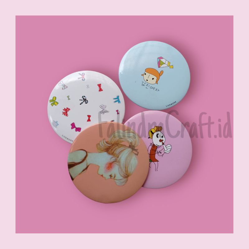 Kaca cermin motif perempuan | Kaca cermin lucu murah