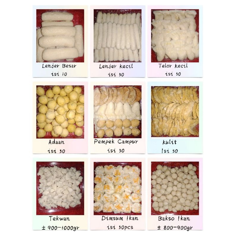 

Pempek/Dimsum/Bakso/Tekwan Tenggiri