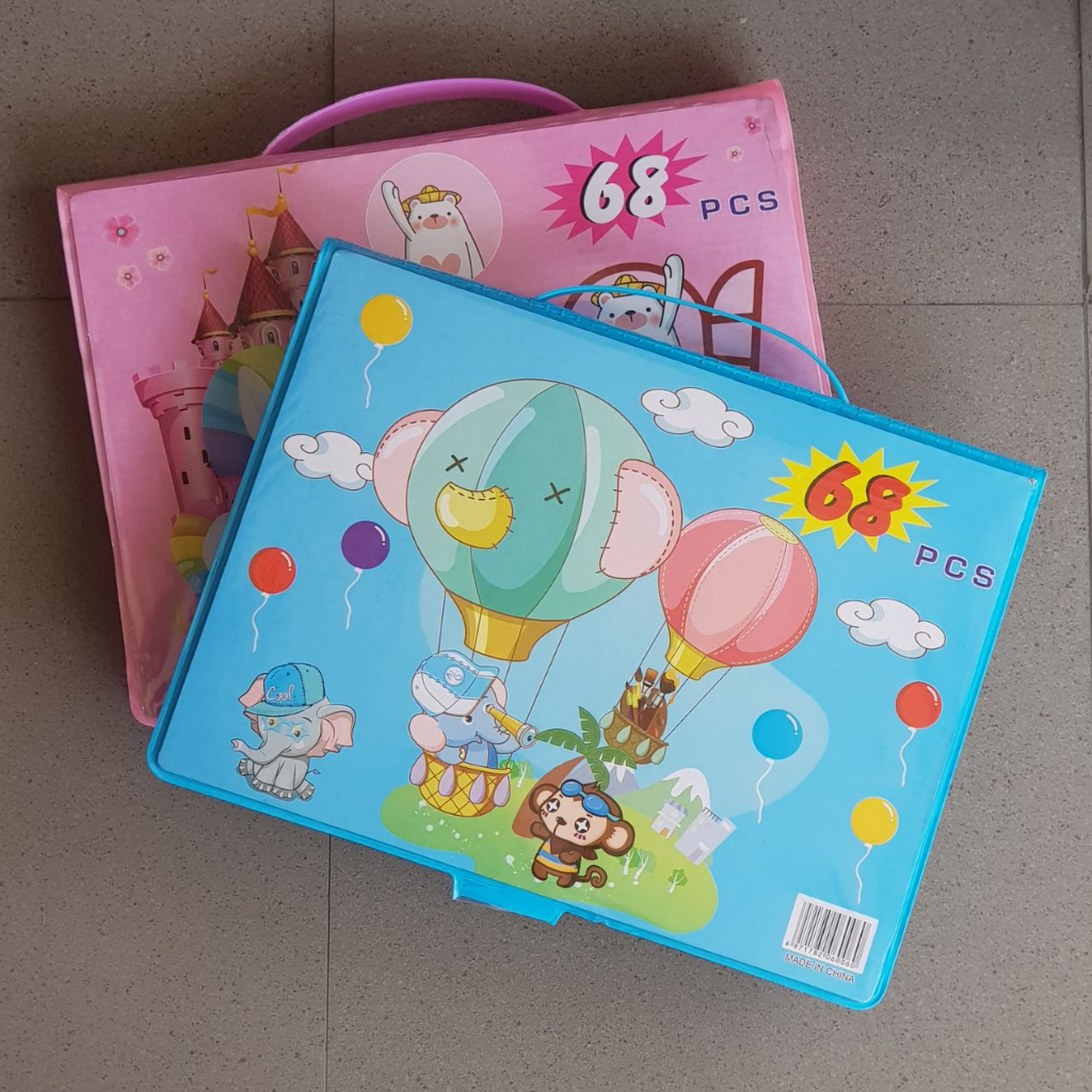 

AS68- DRAWING ART SET 68 PCS / SET KRAYON MEWARNAI DAN MELUKIS LENGKAP DENGAN CAT AIR