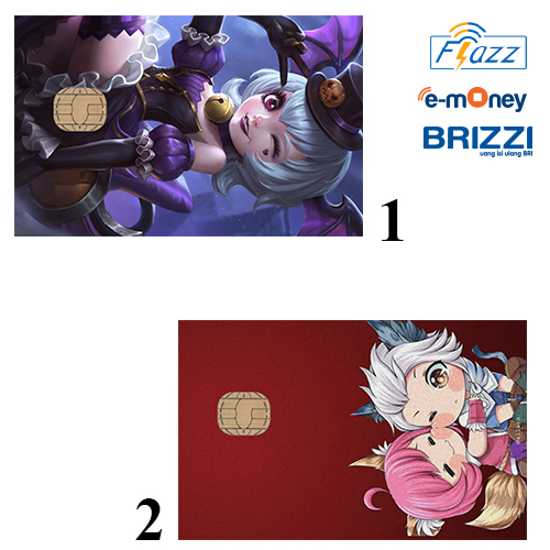 CUSTOM KARTU FLAZZ BCA GENERASI 2 ATAU EMONEY/SALDO 0 - SKIN NANA