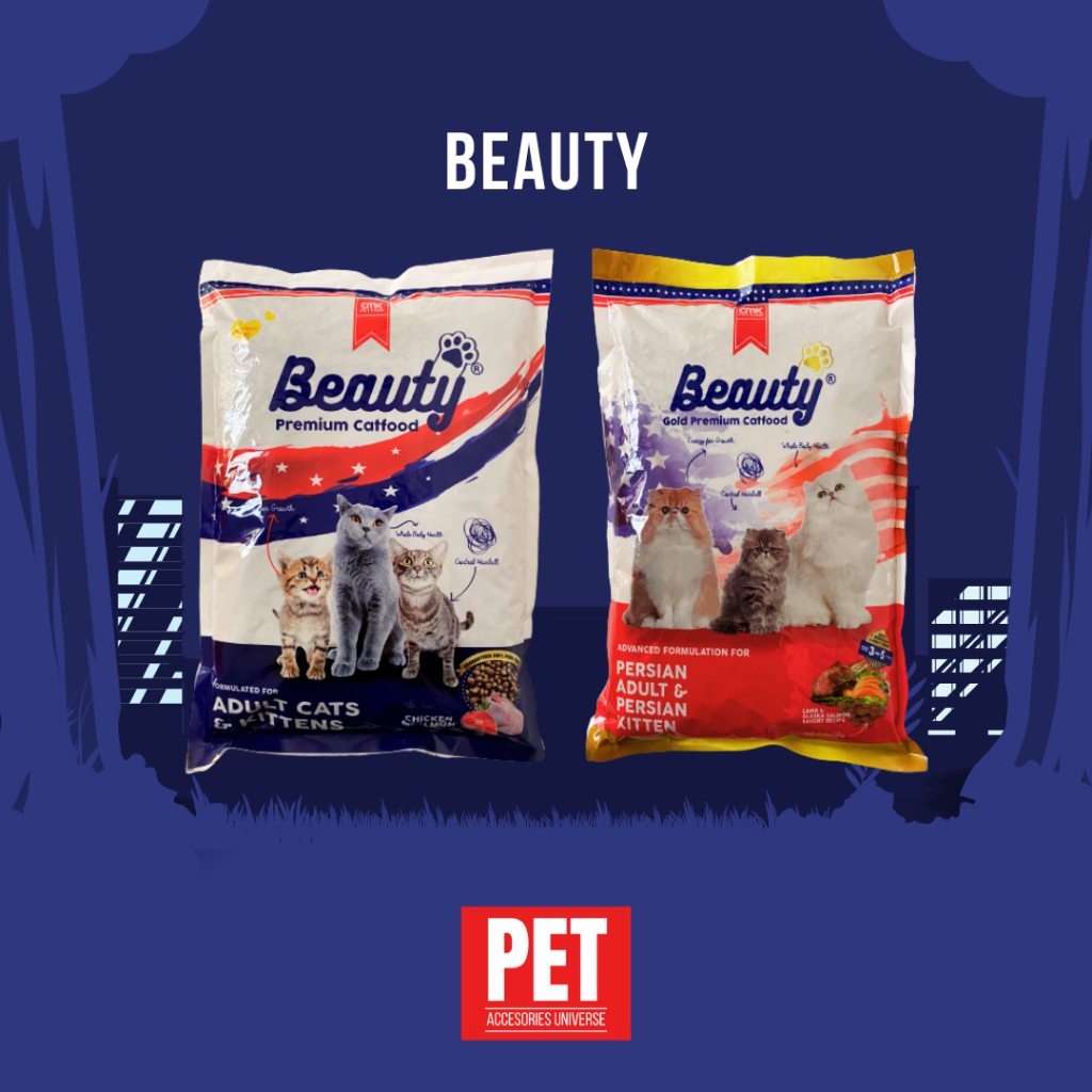 BEAUTY PREMIUM & BEAUTY PERSIAN CAT FOOD makanan kucing kitten adult