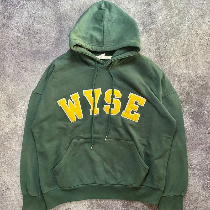 Hoodie wyse second ( hijau botol )