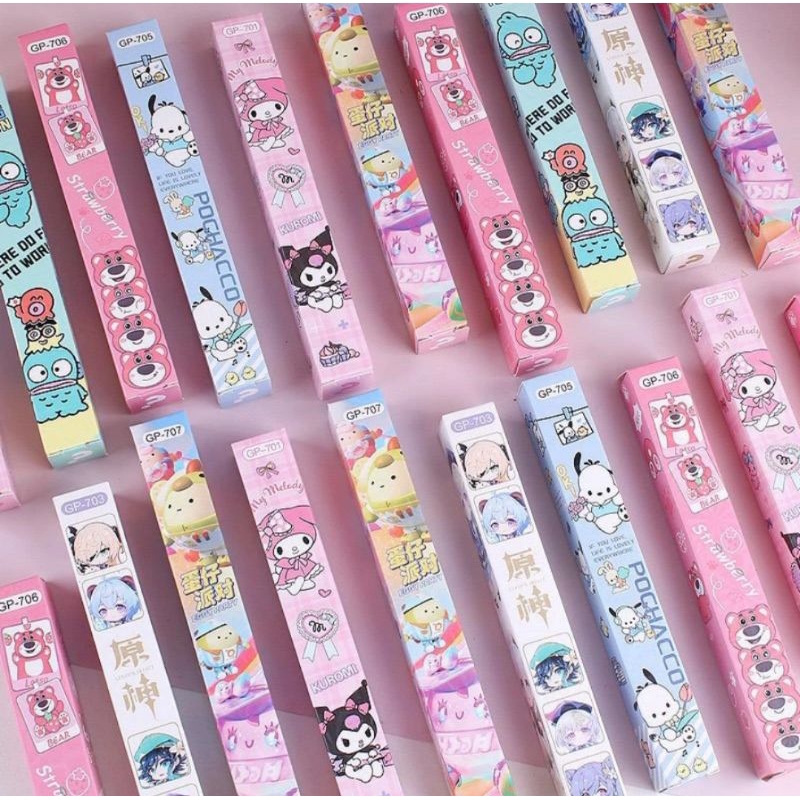 

Pulpen Pencet Sanrio Lotso Pen Aesthetic Bolpen Ceklik