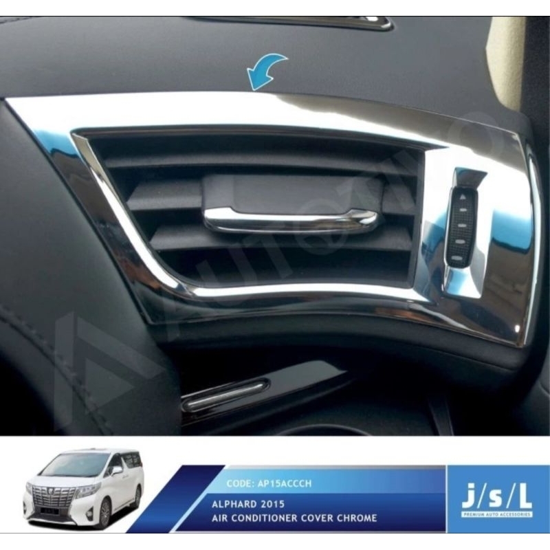 Cover List AC Krom All New Alphard/Air Cond Cover Chrome