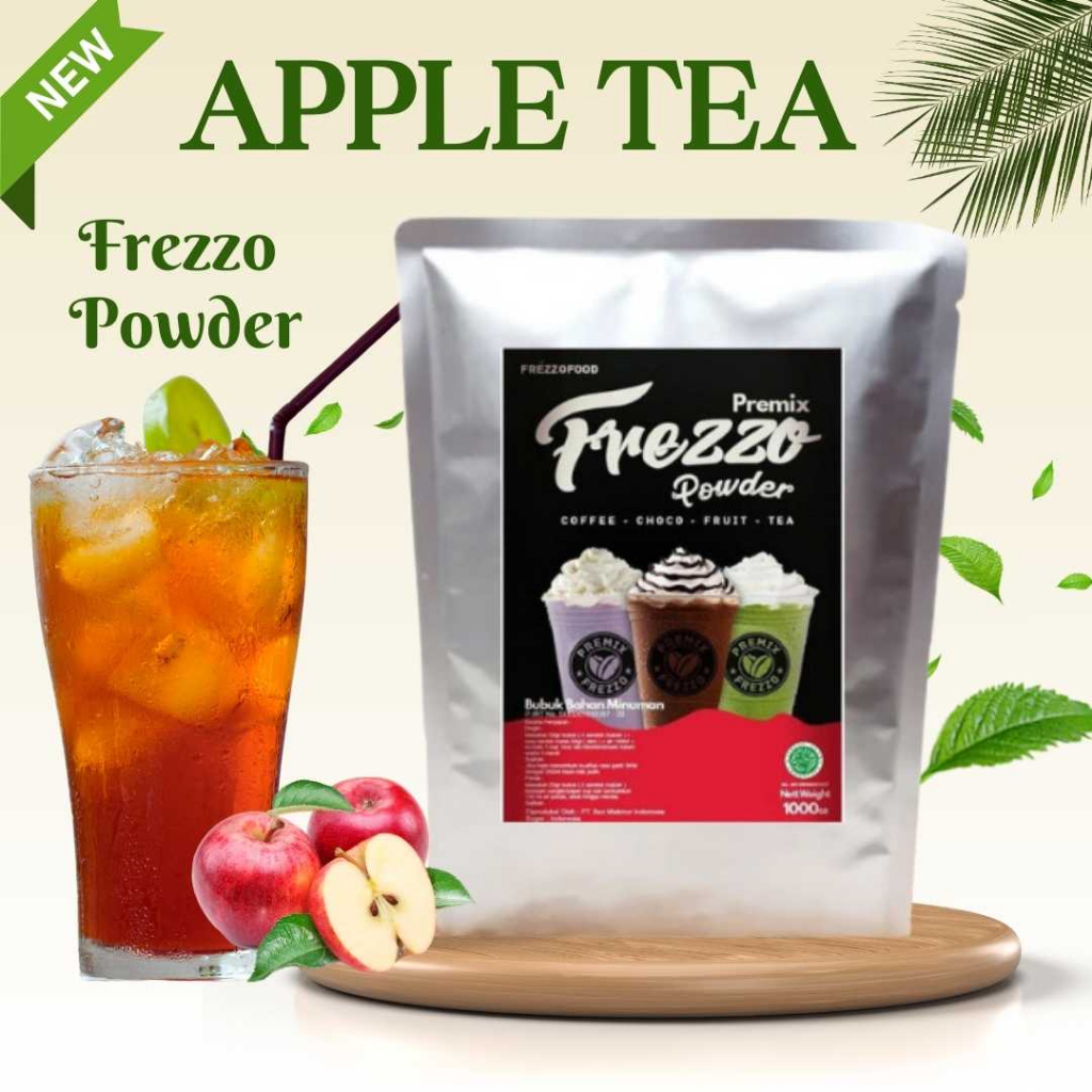 

BUBUK MINUMAN RASA APPLE TEA 1 KG FREZZO POWDER DRINK TEH RASA APEL | SERBUK ES TEH ANEKA RASA BUAH