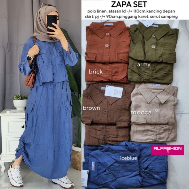 (COD) ZAPA SET CEWEK BY ALFASHION