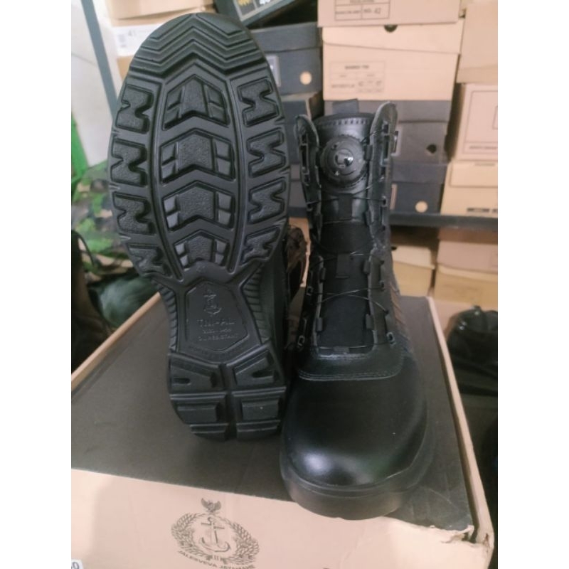 sepatu PDL TNI AL  jatah tali putar terbaru
