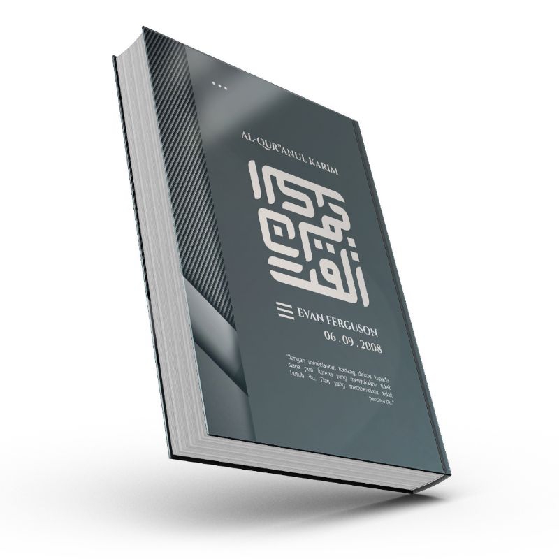 

Trust God - Al-Qur'an custom nama foto dan quotes - Dark Grey A5