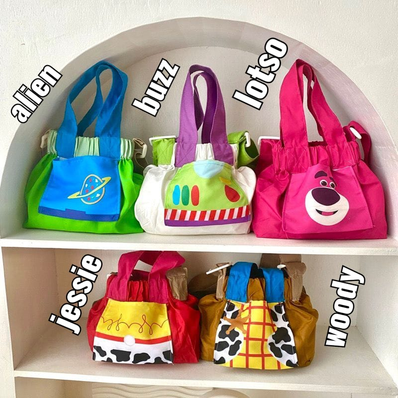 BEST SELLER DUMPLING BAG TOY STORY & PRINCESS ALA BTV TAS SLING BAG