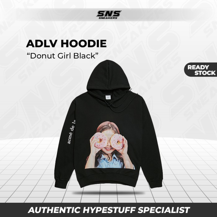 ADLV Hoodie Donut Girl Black BNWT 100% Original Authentic