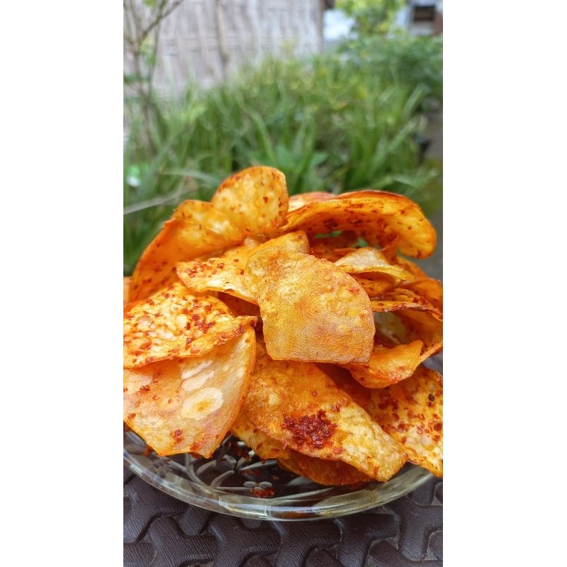 

MANJUJUIK keripik talas LADO masiak (cabe kering) 200 g