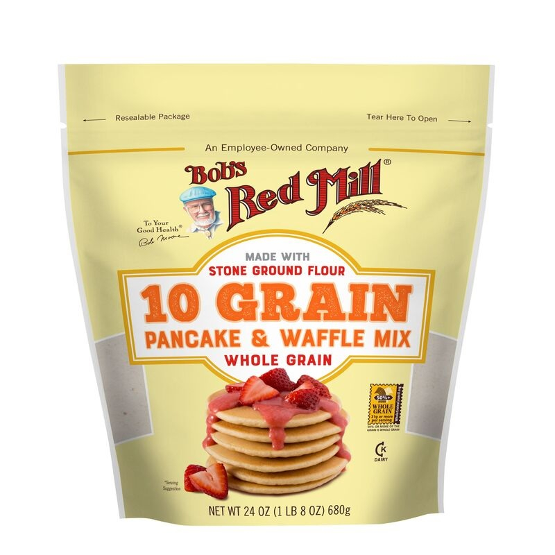 

Bob's Red Mill 10 Grain Pancake & Waffle Mix Wholegrain 680g