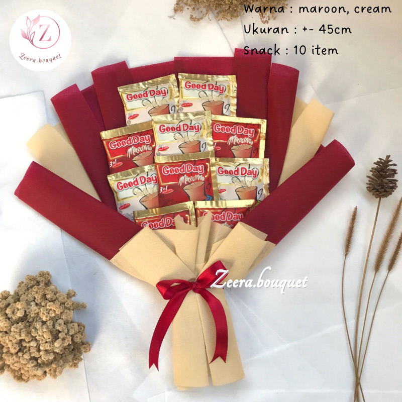 

READY STOCK (B7) Buket snack/snack bouquet/bucket snack [INCLUDE: Greeting card+packing]