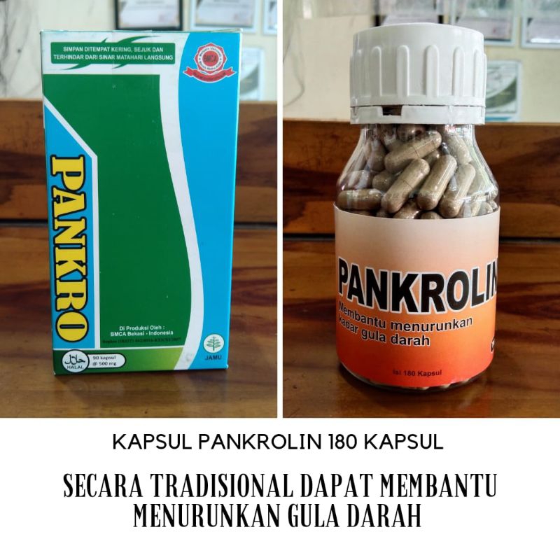 Kapsul Pankrolin isi 180 Kapsul ampuh menurunkan kadar gula darah