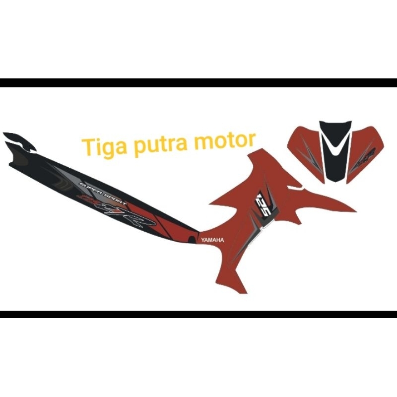 striping yamaha 125Z custome