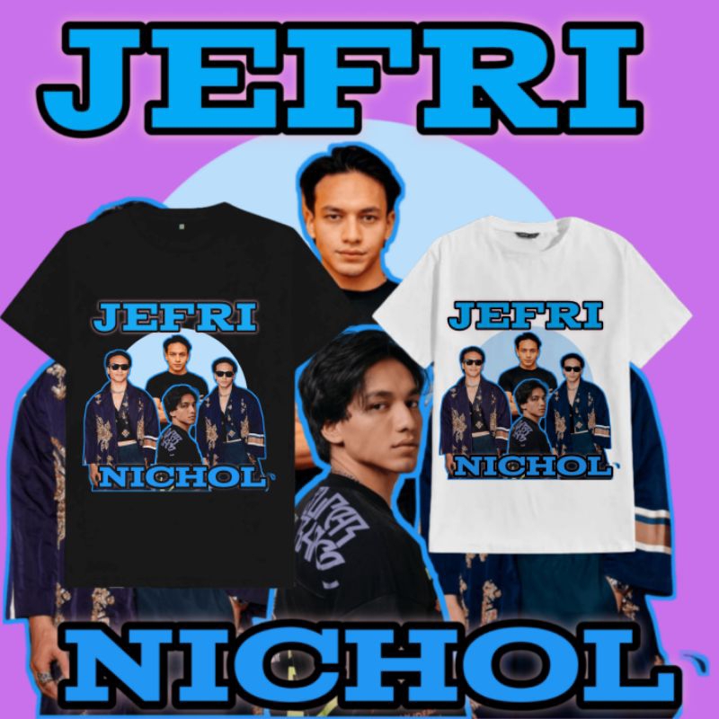 KAOS/T-SHIRT HITAM PUTIH JEFRI NICHOL VINTAGE TEE DISTRO