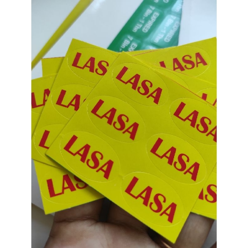 

Stiker Cutting Label Lasa High Alert