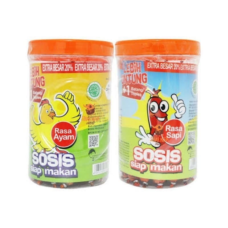 

Sosis Sonice ayam dan sapi kemasan toples