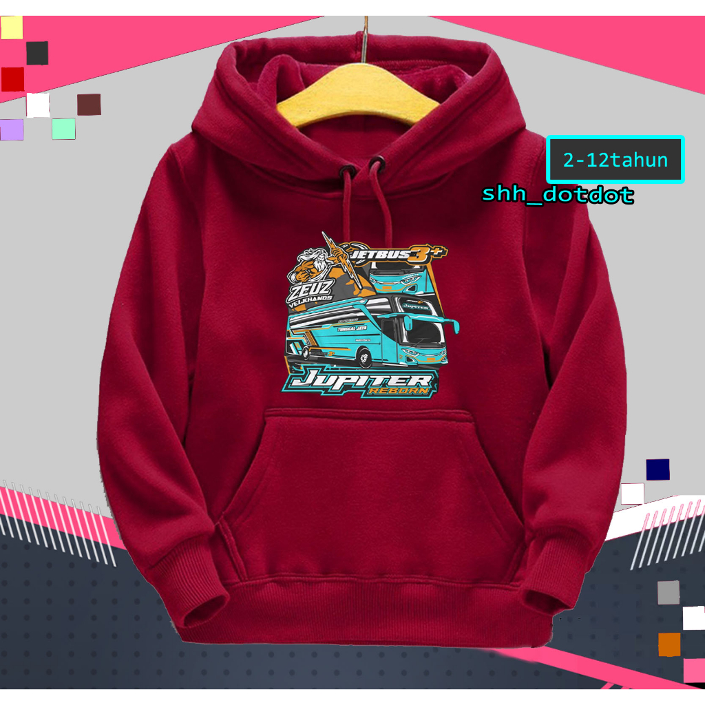 Jaket Hoodie Anak Basuri Bismania Jupiter Zeus