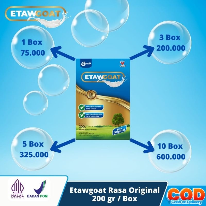 

Susu kambing Etawa Premium Etawgoat 200gram.