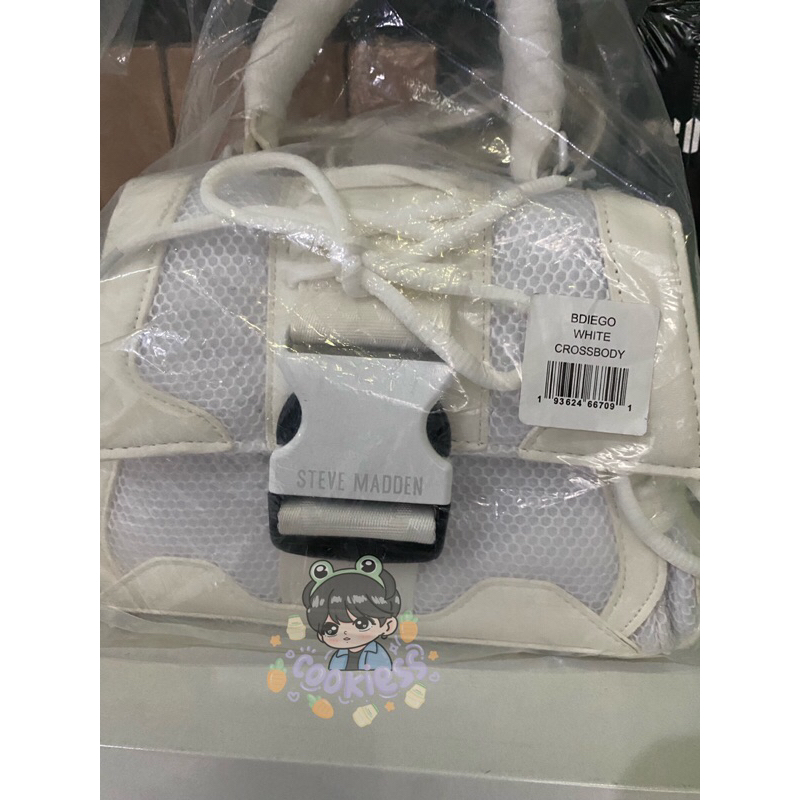 [SALE] BAG STEVE MADDEN BDIEGO WHITE COLOR