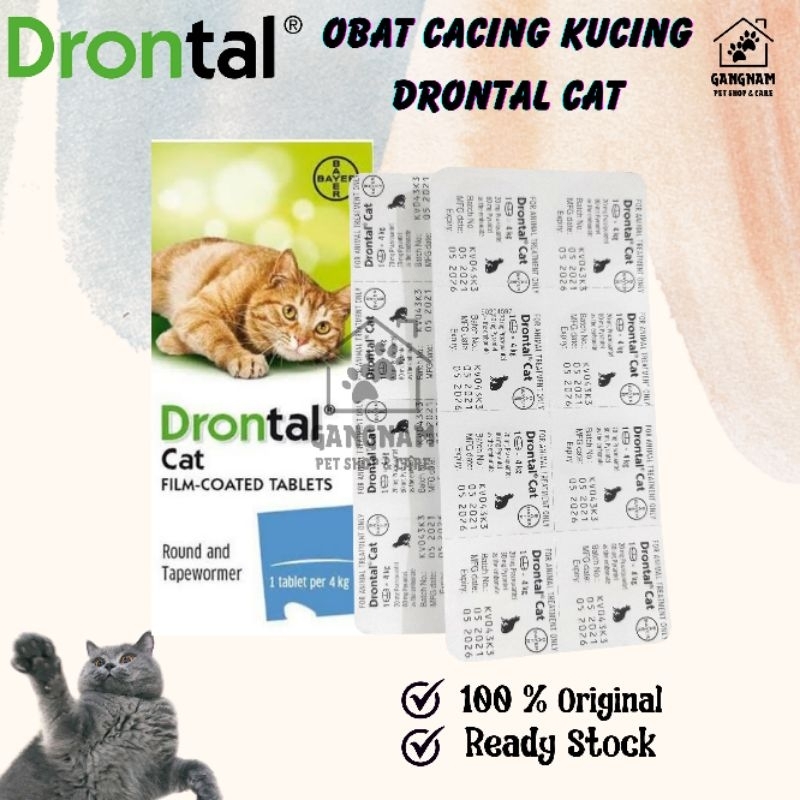Drontal Cat Original Asli / Obat Cacing Drontal Kucing Ampuh Paling Laris