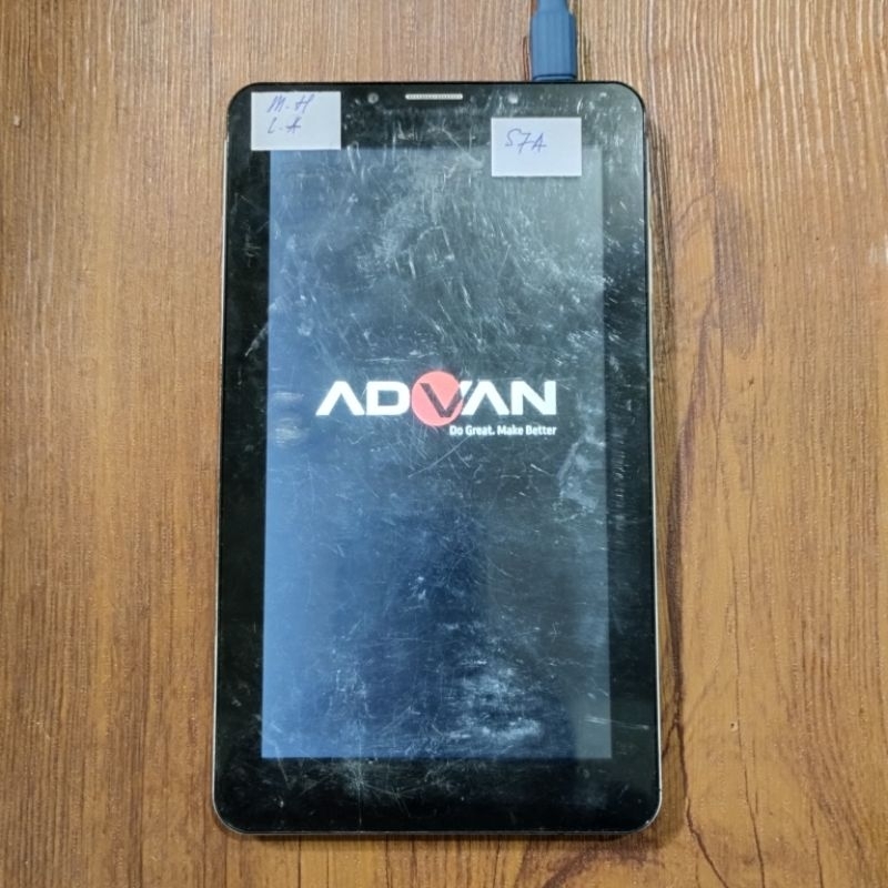 Mesin tab advan s7a hidup minus lcd