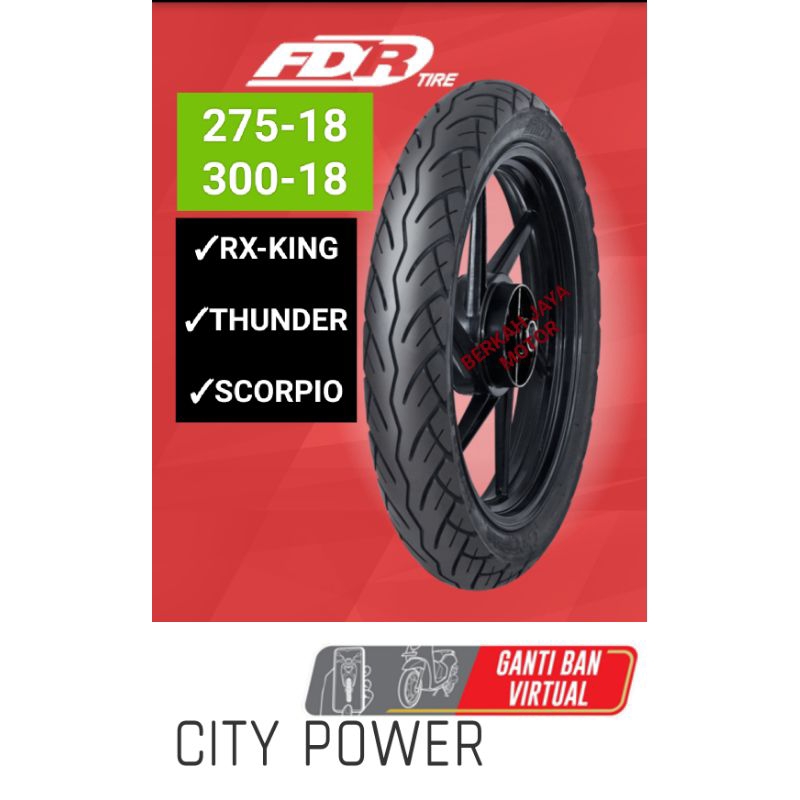 BAN LUAR FDR CITYPOEER TUBETYPE  275-18/300-18