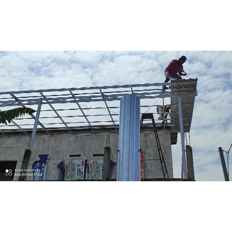 Kanopi Baja Ringan Atap Galvalum