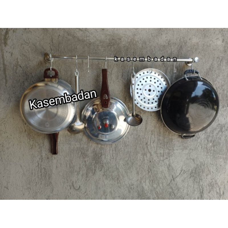 Gantungan handuk jemuran handuk kamar mandi rak handuk dinding tempel