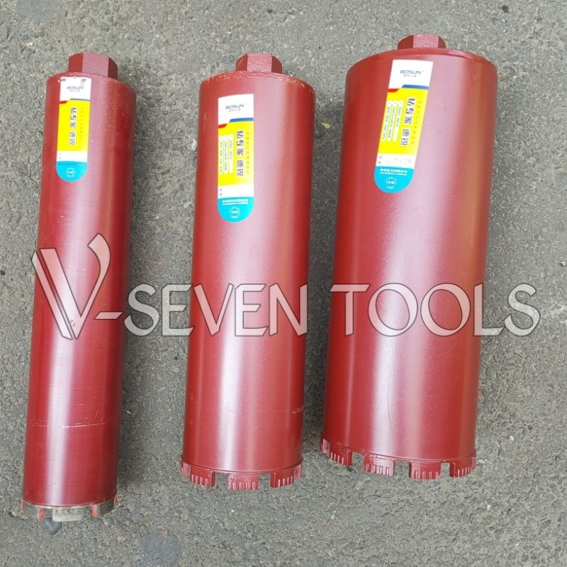 Mata bor mesin coring 4 inch Diamond core drill BOSUN 102 mm mata bor beton aspal original korea