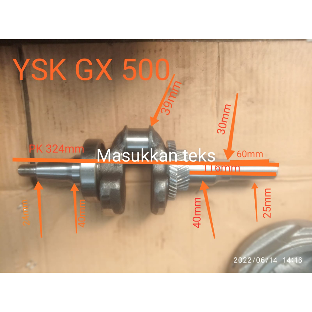 KRUK AS YSK500EXCELENT | YSK 500 MARINE | CRANKSHAFT | AS KRUK YASUKA 500 EXCELENT MARINE