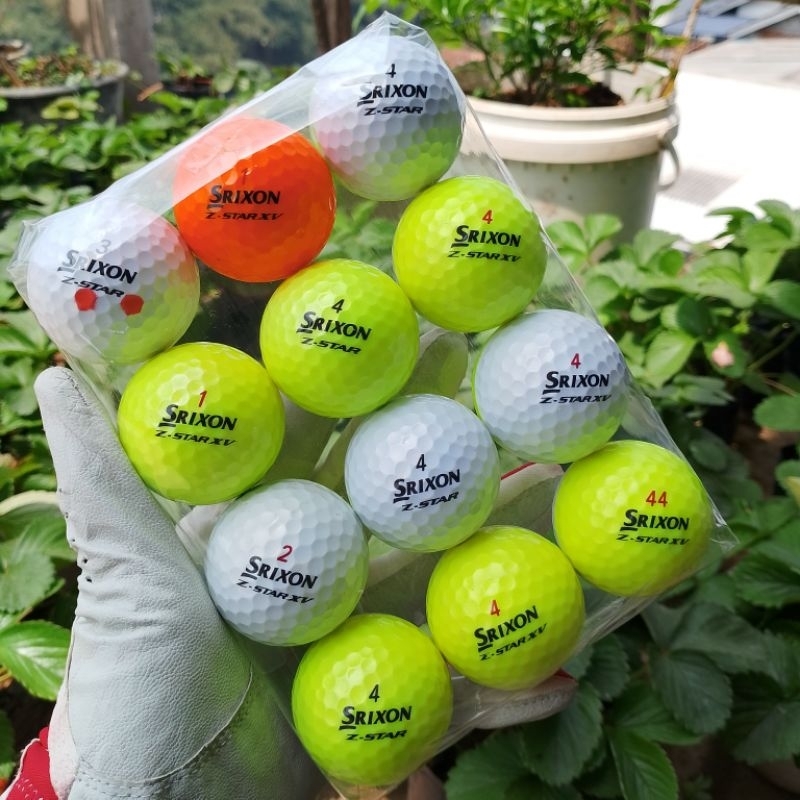 Paket 12 pcs Bola Golf Srixon 2 Warna Z Star XV Good condition Super