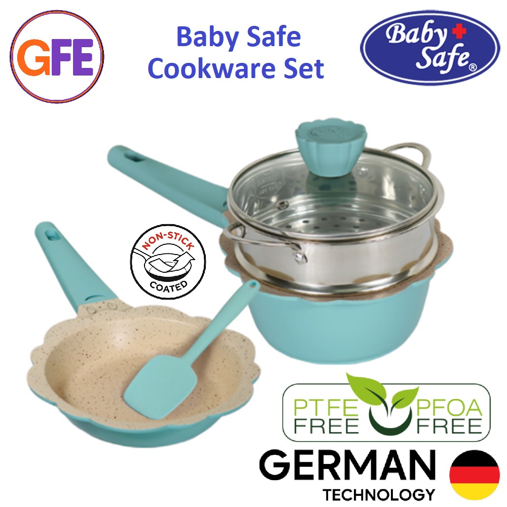 Babysafe Non-Stick Stone Coating Cookware Set CW001