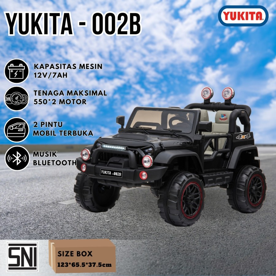Mainan Anak Mobil Aki JEEP YUKITA - 002B Maenan Mobil aki anak Remote Control